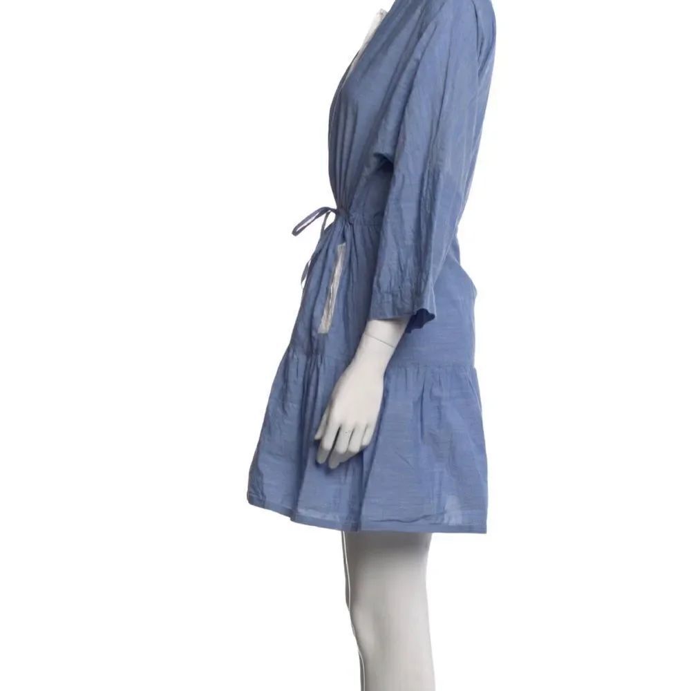 Joie Mini Dress Colorblock Pattern Blue Size Large - Picture 2 of 8